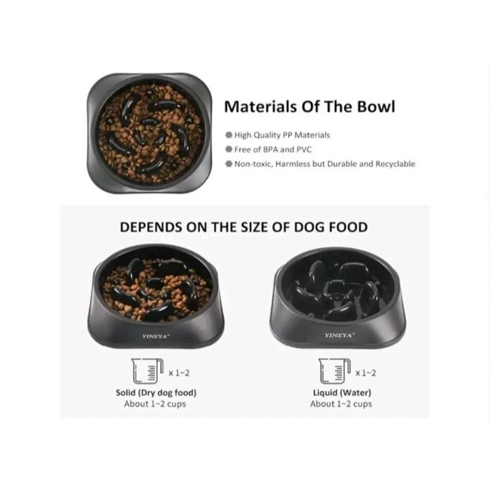 Slow Feeder Dog Bowls, Pet Supplies That Slow down Eating, Pet Food Bowls, Maze